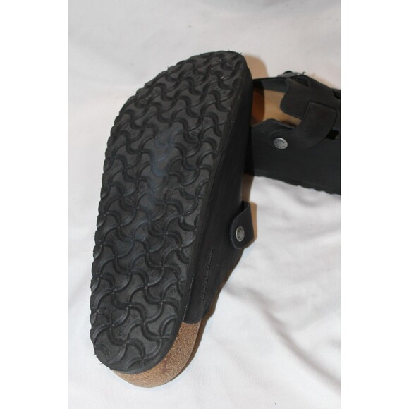 Birkenstock‎ Boston Suede Mule Clog Leather Sandals BLACK Men\'s REGULAR main image 4
